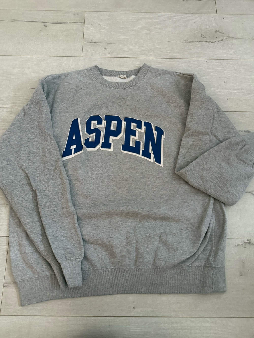 John Galt vintage Aspen Grey Crewneck Sweatshirt